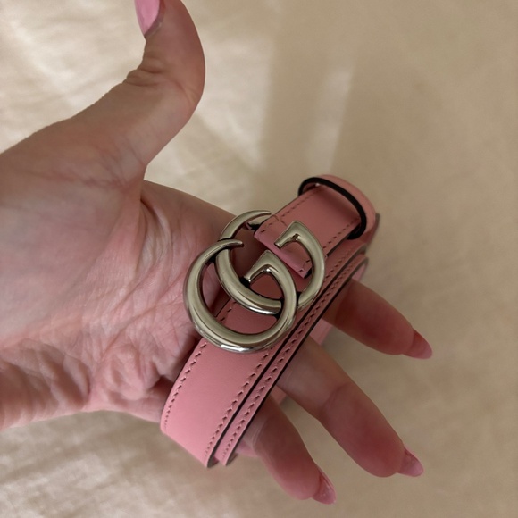 Rare Gucci Marmont Pink Thin Belt - Picture 6 of 7